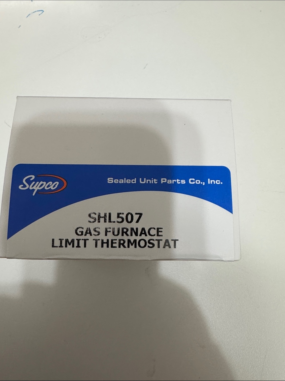 SHL507 Gas Furnace Limit Thermostat in White and Blue